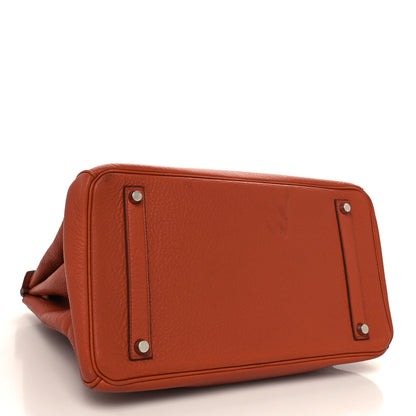 Hermes Taurillon Clemence Birkin 35 Brique 4 of 14
