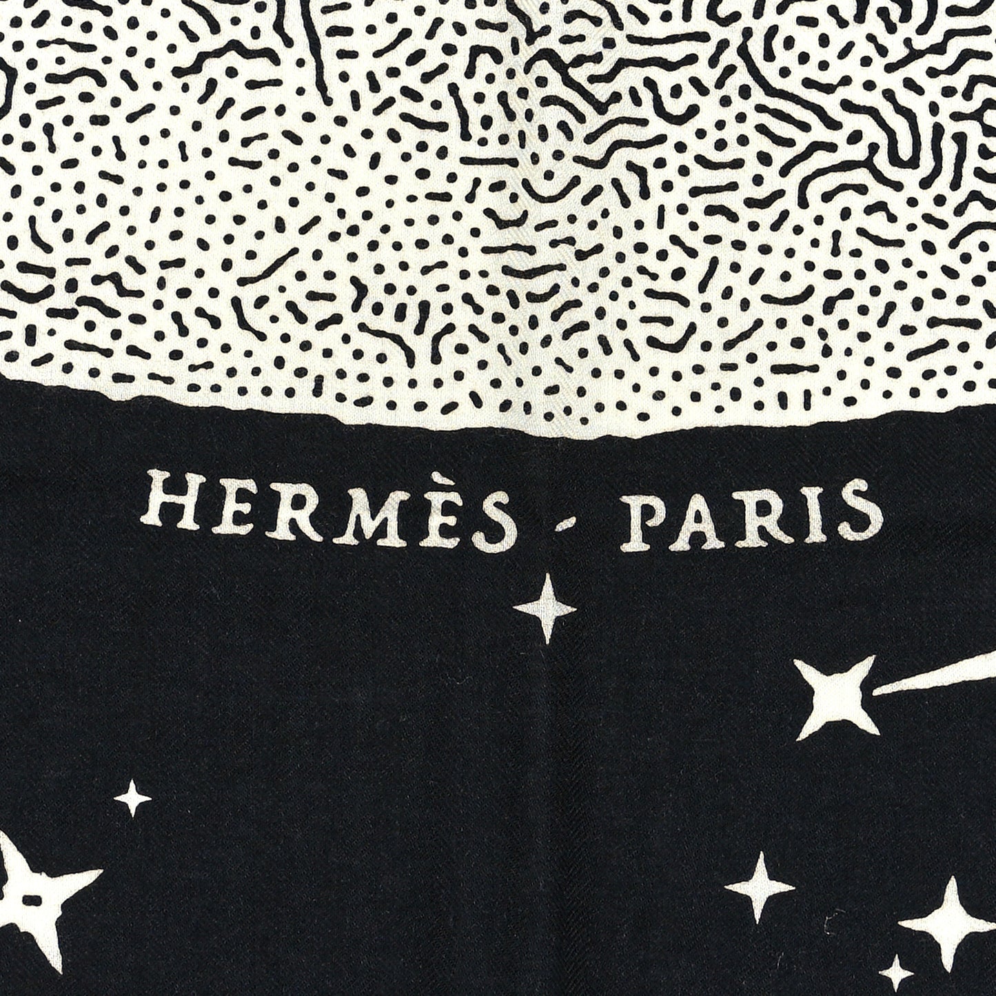 Silk Cashmere Clair De Lune Shawl 140 Black White
