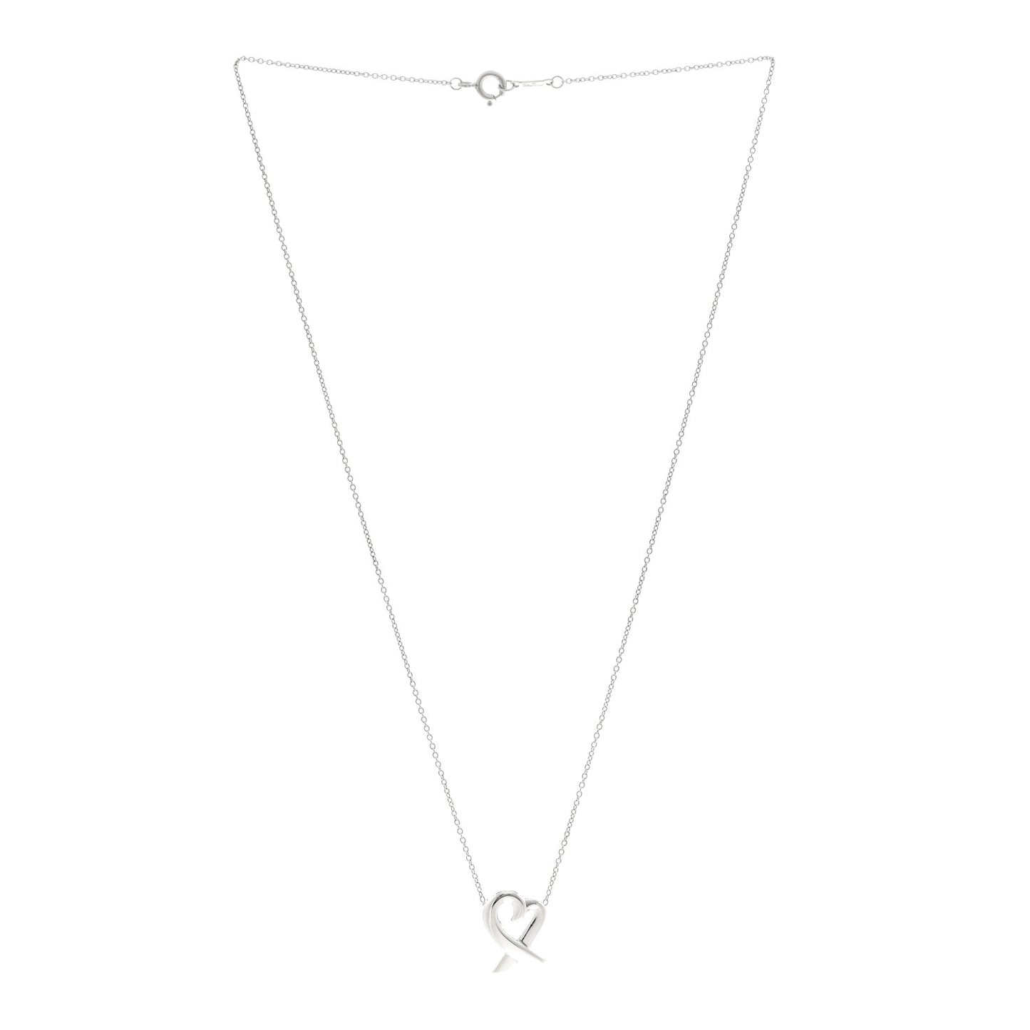 Sterling Silver Paloma Picasso Loving Heart Pendant Necklace