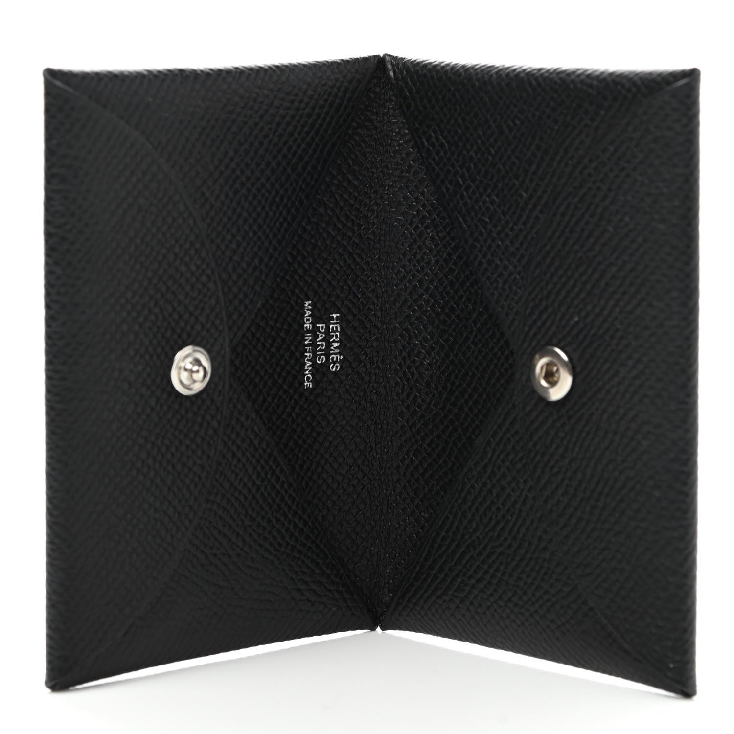 Hermes Epsom Calvi Card Case Black 5 of 7