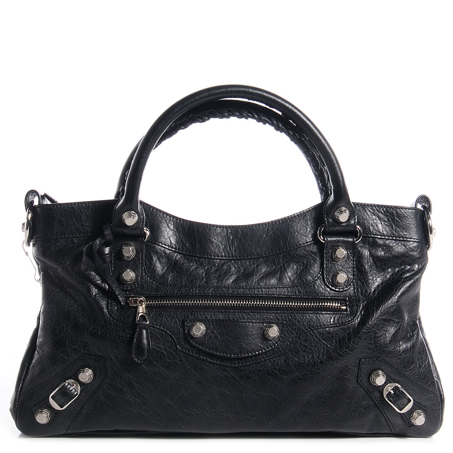 Agneau Giant 12 Silver Hardware First Black