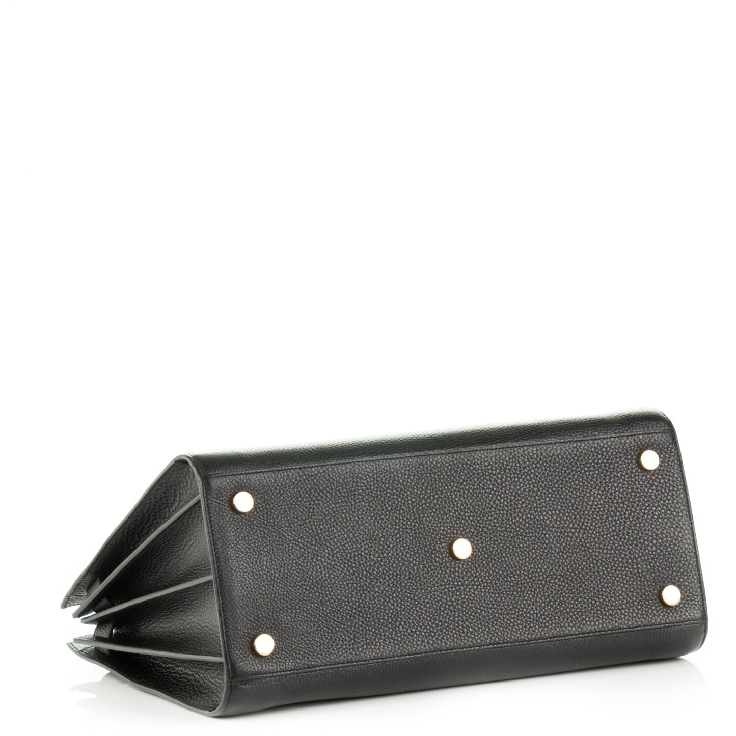 Grained Calfskin Large Sac De Jour Carryall Black