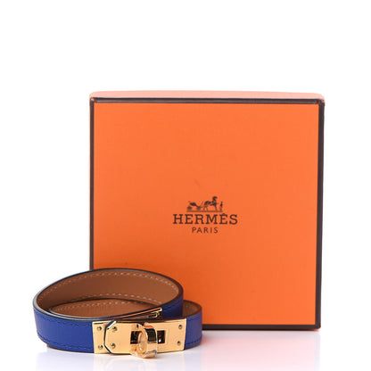 Hermes Swift Kelly Double Tour Bracelet T2 Bleu Electric 7 of 7