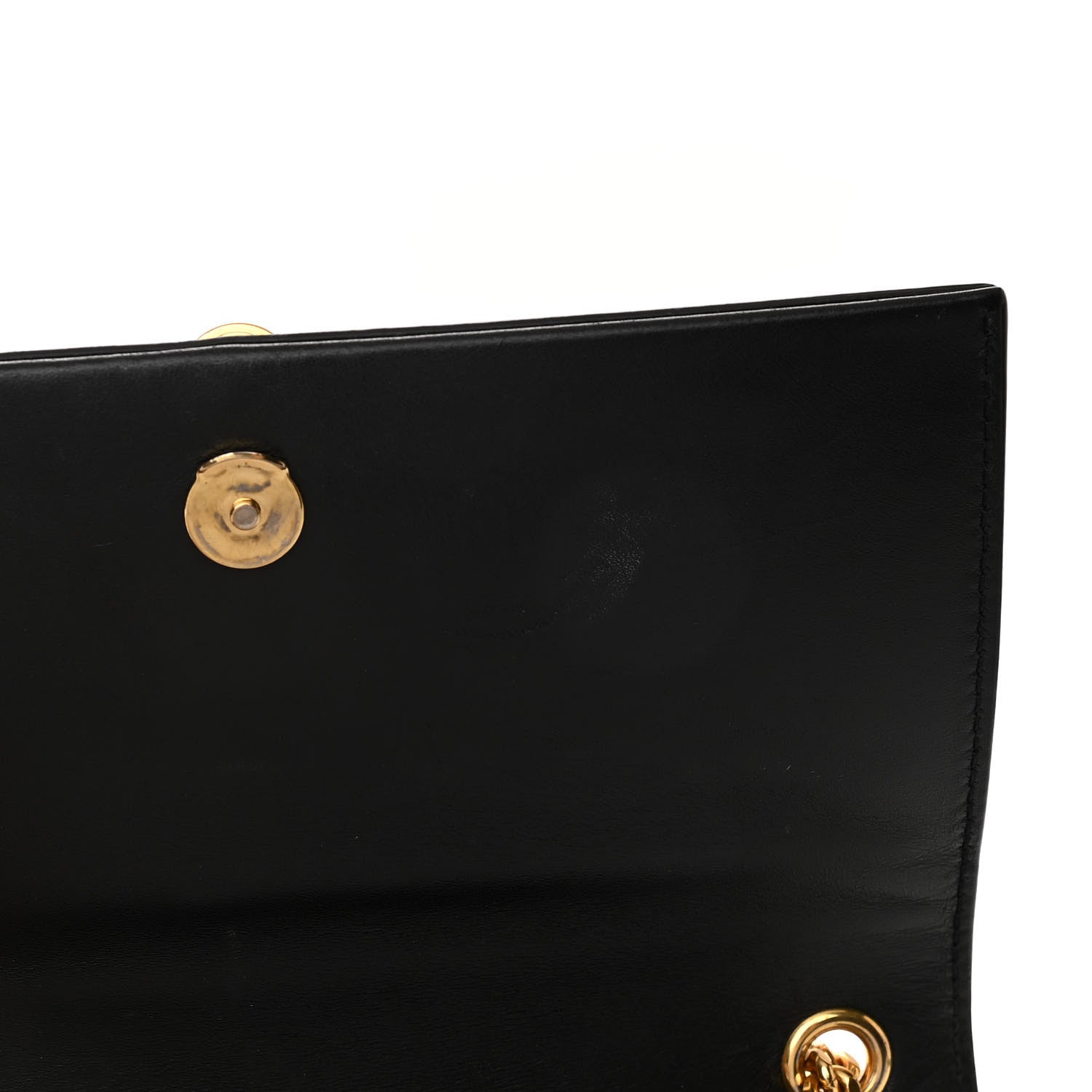 Saint Laurent Smooth Calfskin Small Classic Monogram Kate Tassel Satchel Black 6 of 9