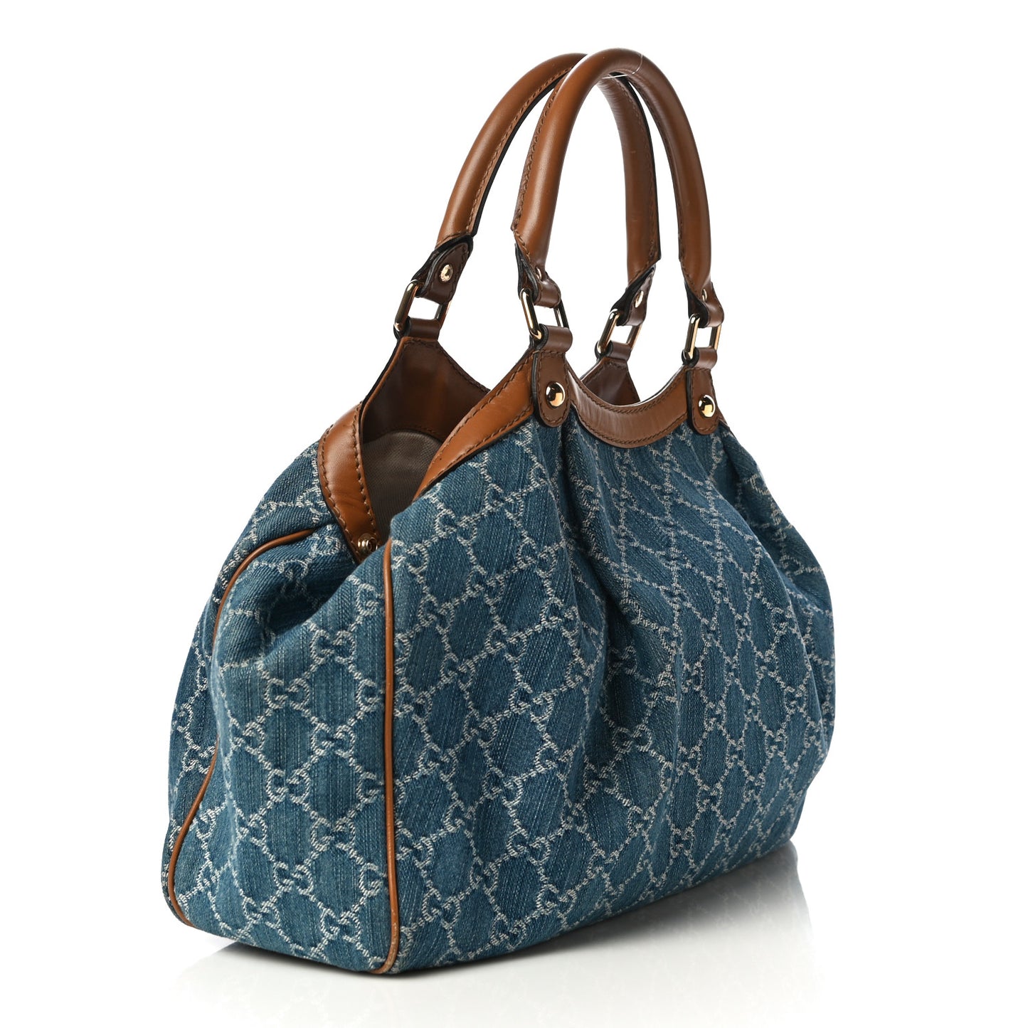 Denim Monogram Medium Sukey Tote Blue