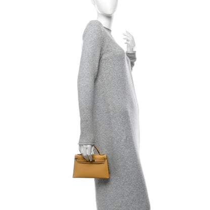 Hermes Epsom Mini Kelly Sellier 20 Paille 3 of 11
