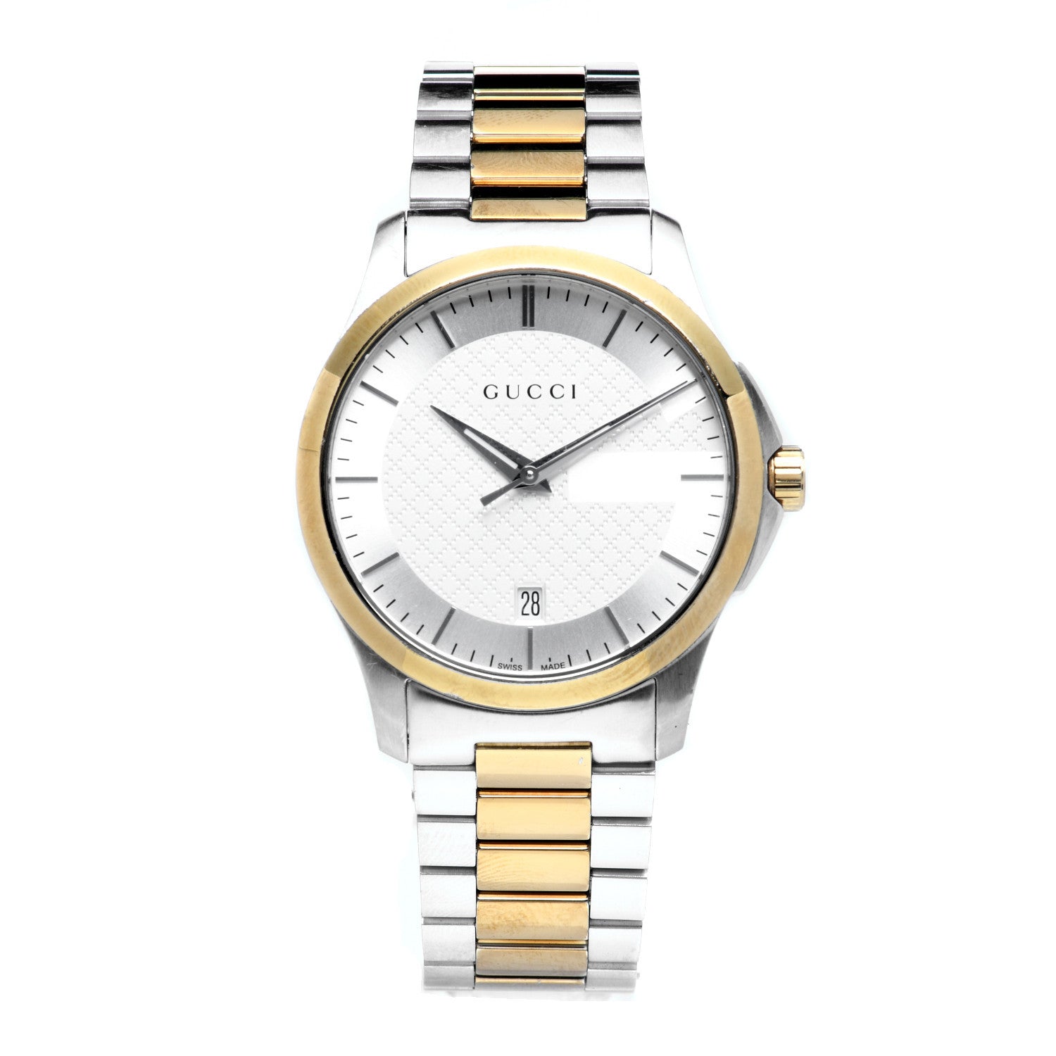 Gucci Stainless Steel 38mm G-Timeless Two Tone Quartz Watch 1 of 6