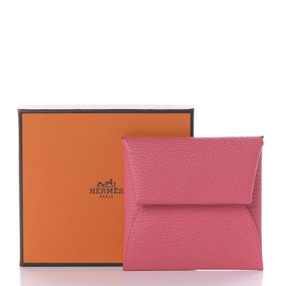Hermes Chevre Mysore Bastia Coin Purse Rose Lipstick 7 of 7
