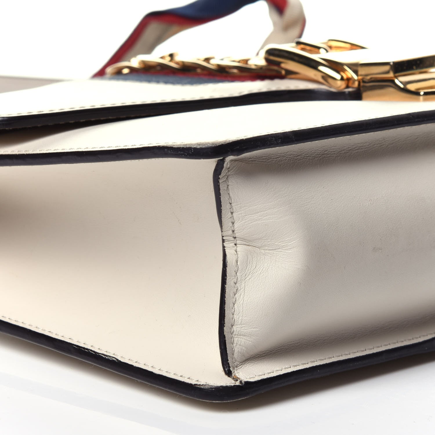Gucci Calfskin Small Sylvie Shoulder Bag Off White 8 of 14