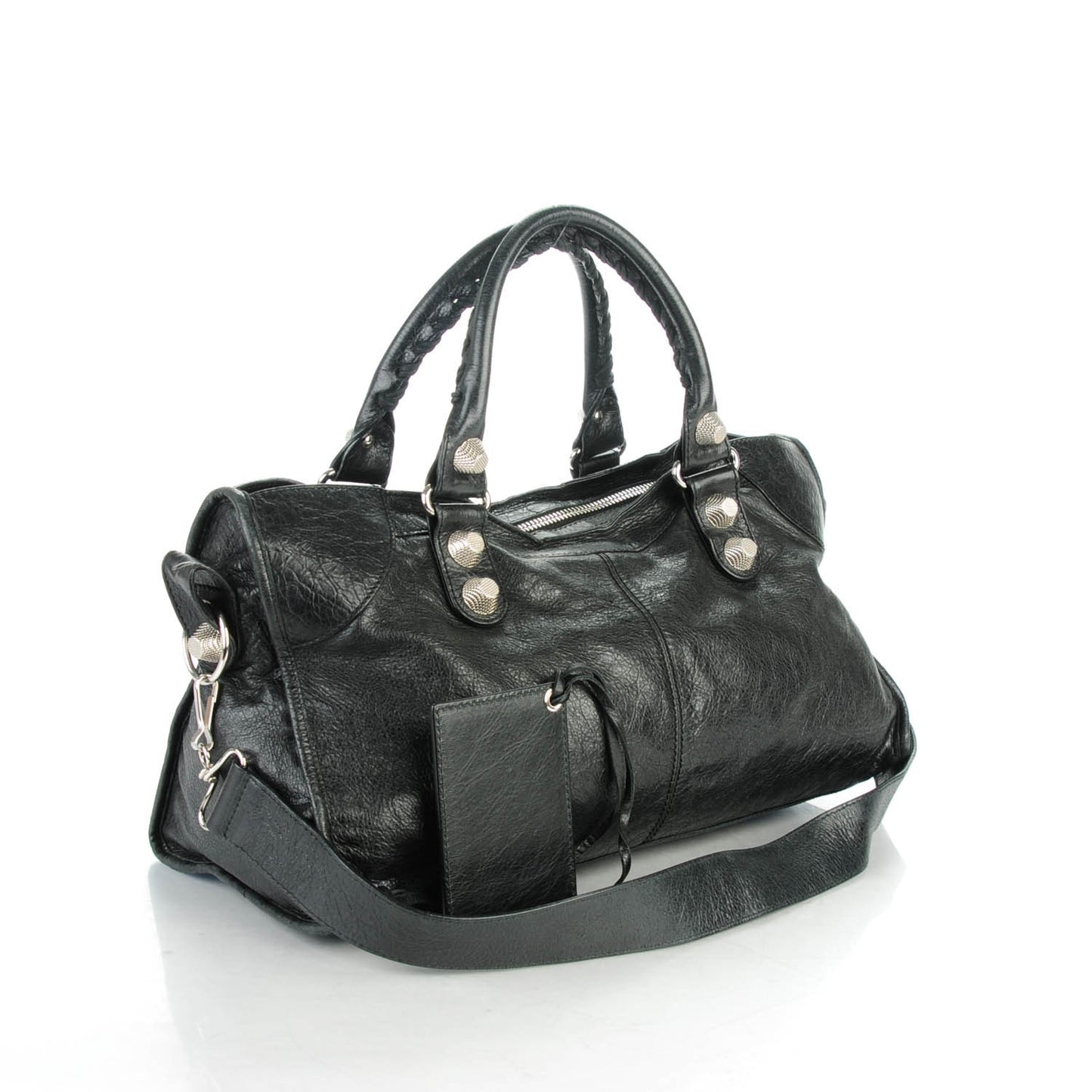 Agneau Giant 21 Silver Hardware Part Time Black