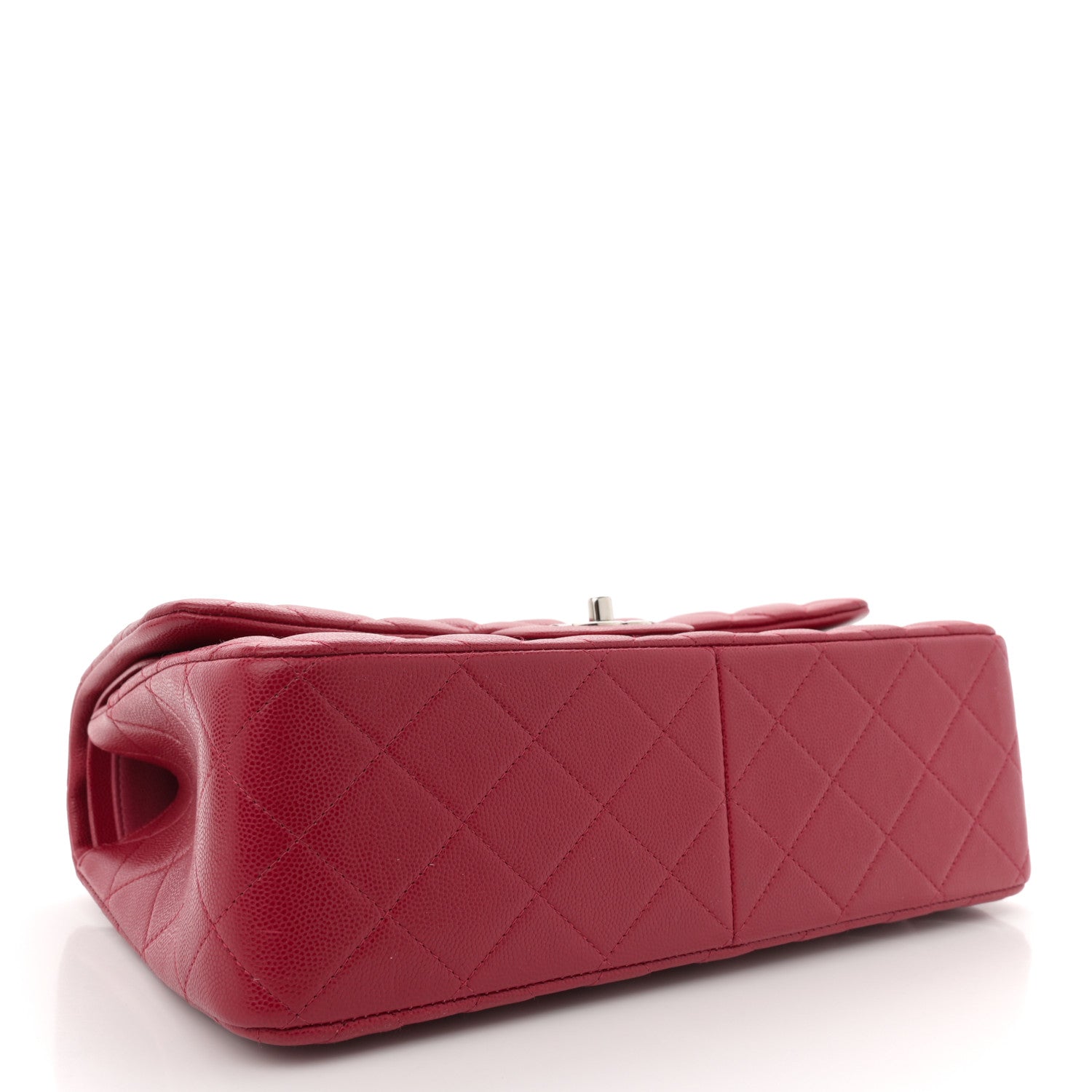 Chanel Caviar Quilted Jumbo Double Flap Dark Pink 4 of 11
