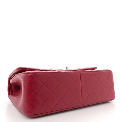 Chanel Caviar Quilted Jumbo Double Flap Dark Pink 4 of 11