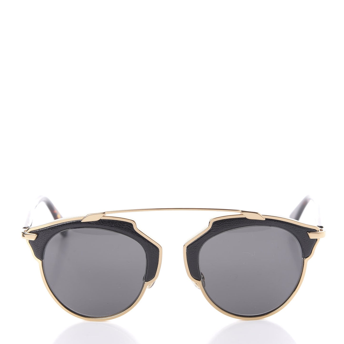 Metal Lambskin So Real Sunglasses Black