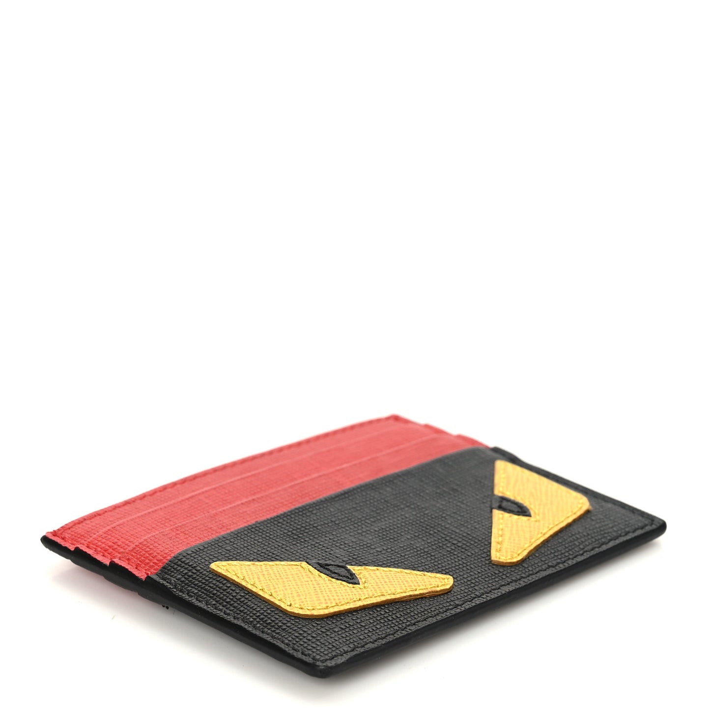 Vitello Elite Monster Eyes Card Holder Black Yellow Red