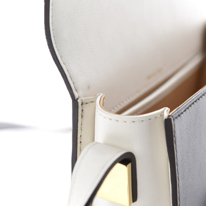 Delvaux Calfskin Mini Madame Crossbody Dark Brown White 10 of 21