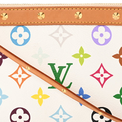 Louis Vuitton LOUIS VUITTON Monogram Multicolor Pochette Accessories White 6 of 9