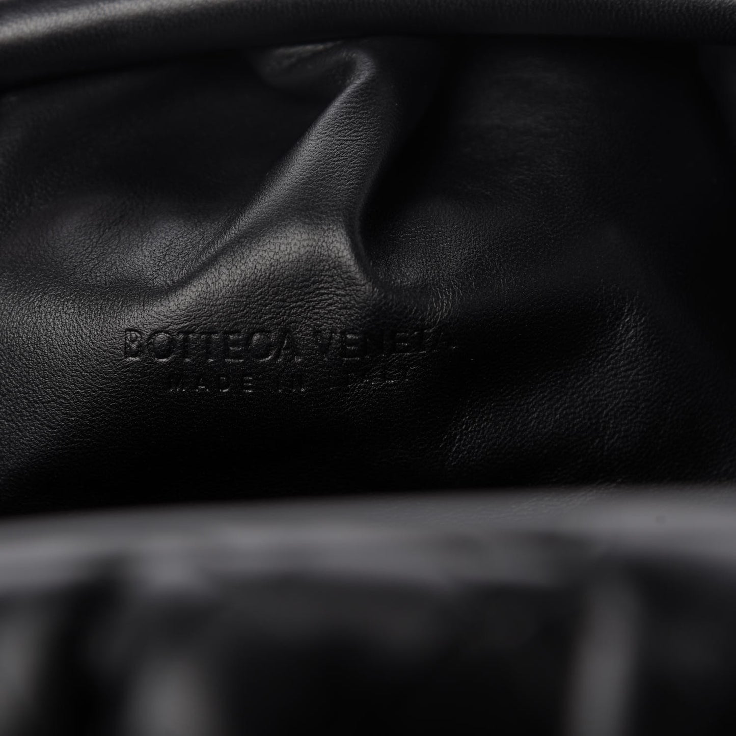 Nappa Maxi Intrecciato The Pouch Oversized Clutch Black