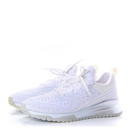 Louis Vuitton Technical Knit Mens V.N.R Sneakers 9 White Silver 3 of 8