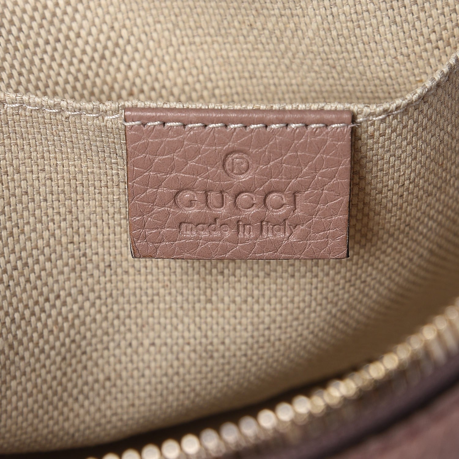 Gucci Cellarius Calfskin Small Soho Disco Bag Dark Cipria 6 of 7