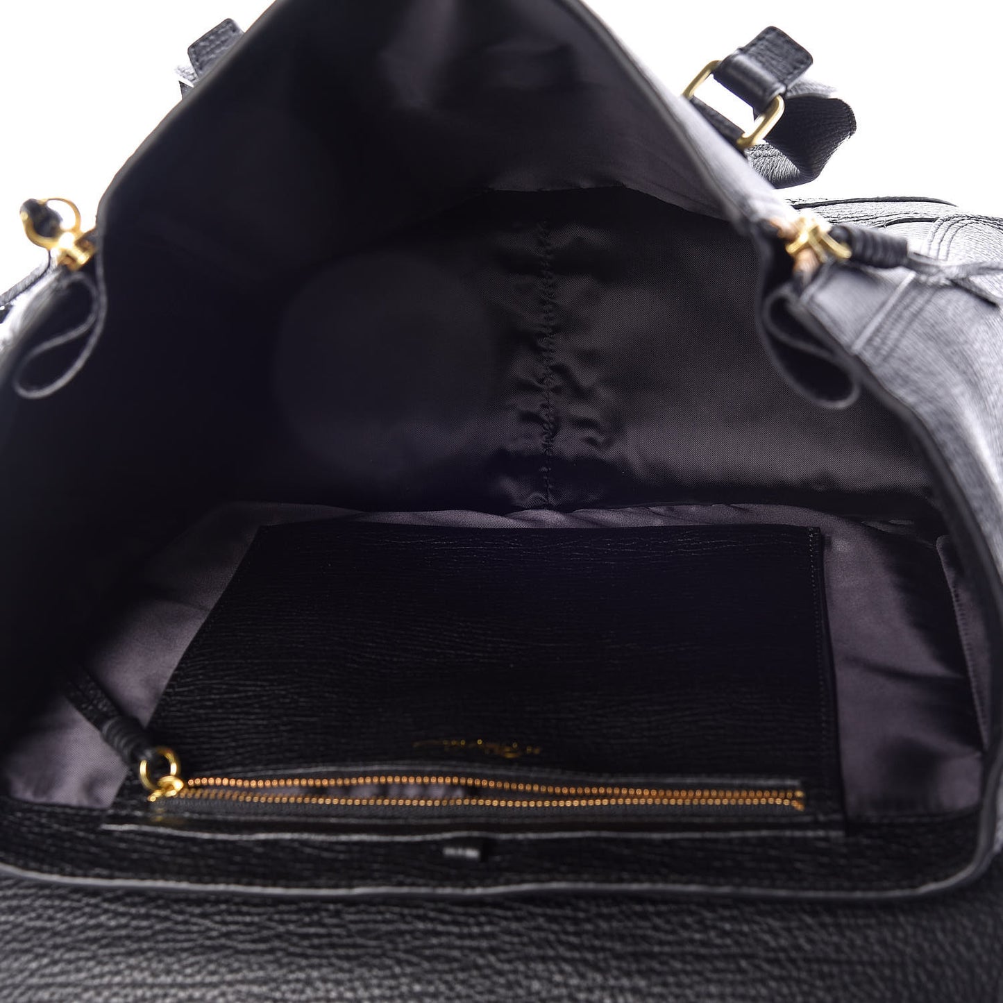 3.1 Textured Calfskin Large Pashli Satchel Black