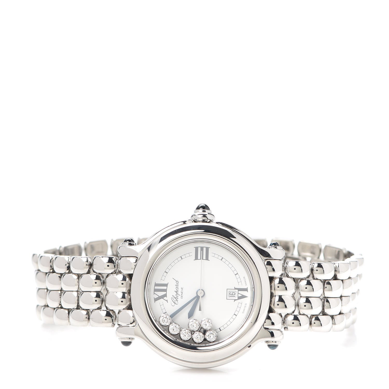 Chopard Stainless Steel 7 Diamond 32mm Happy Sport Quartz Watch 2 of 6