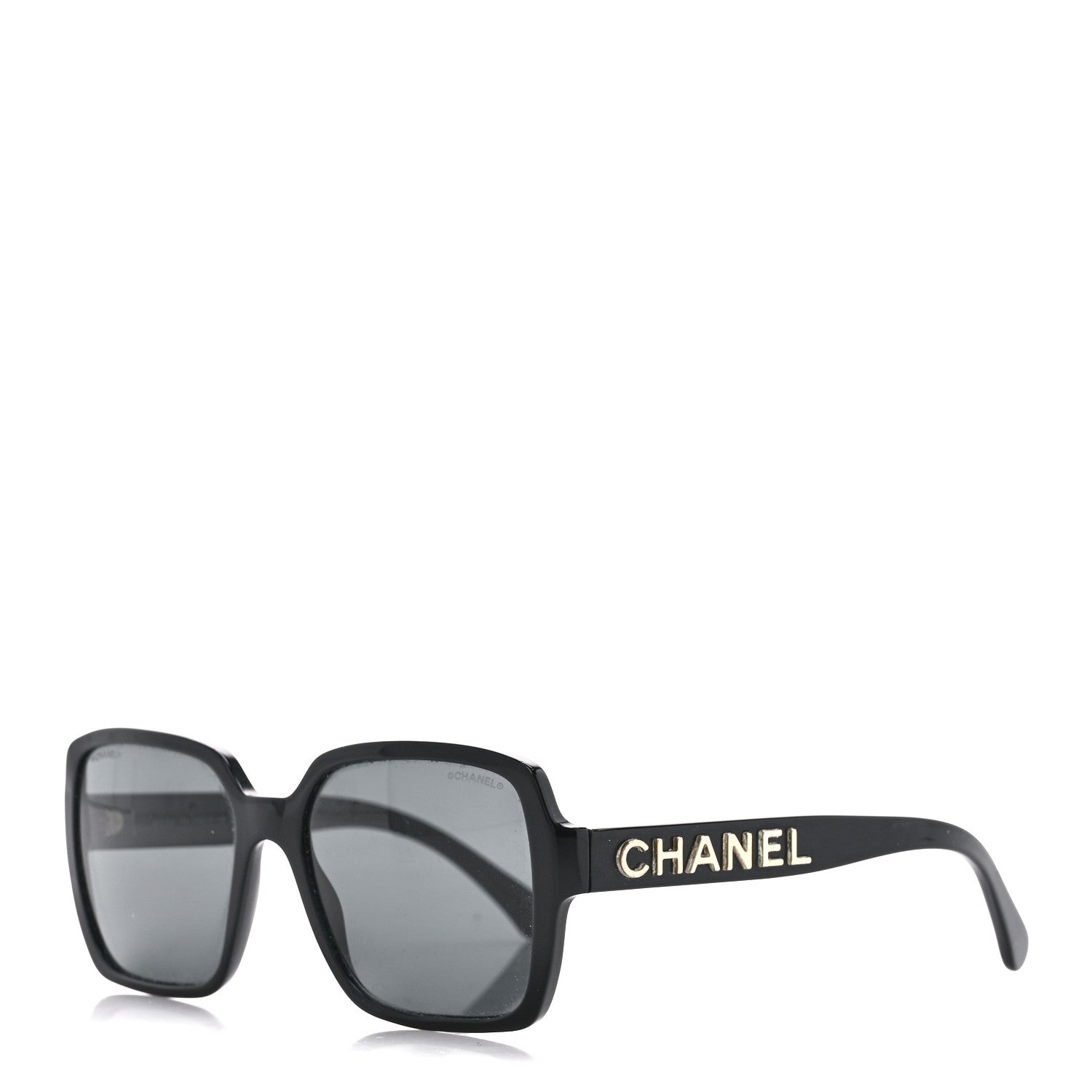 Chanel Acetate Polarized Square Sunglasses 5408 Black 1 of 8