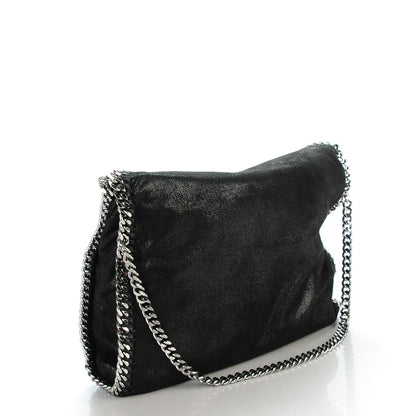 Stella McCartney Shaggy Deer Fold Over Falabella Tote Black 3 of 9