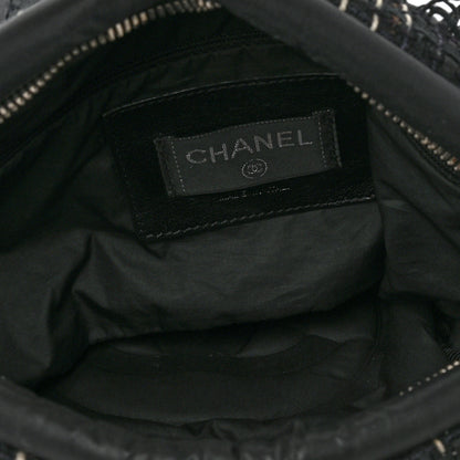 Chanel Nylon Tweed Coco Neige Belt Bag Black 5 of 8