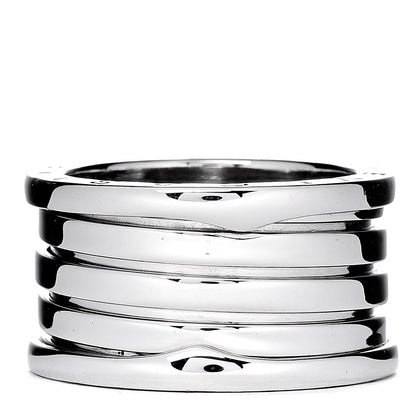 Bulgari 18K White Gold B.Zero1 5 Band Ring 56 7.5 3 of 4