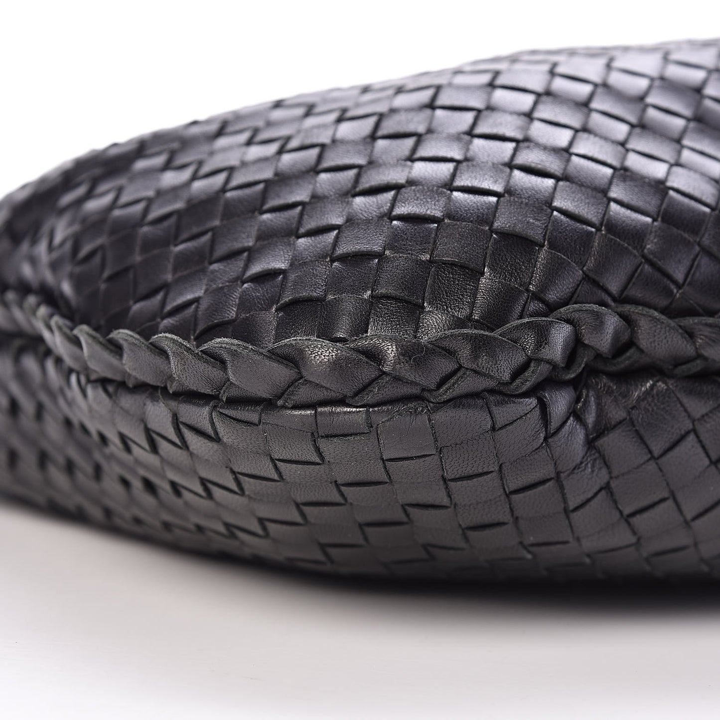 Nappa Intrecciato Medium Veneta Hobo Black