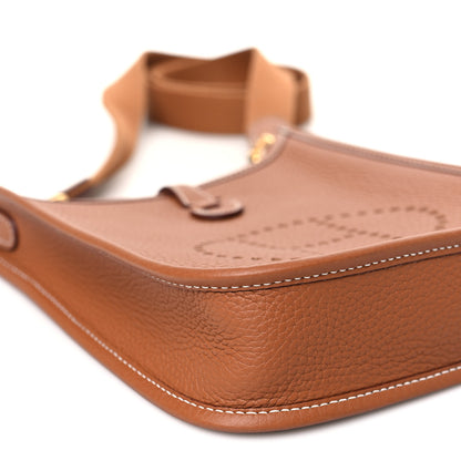 Hermes Taurillon Clemence Evelyne TPM Gold 9 of 11