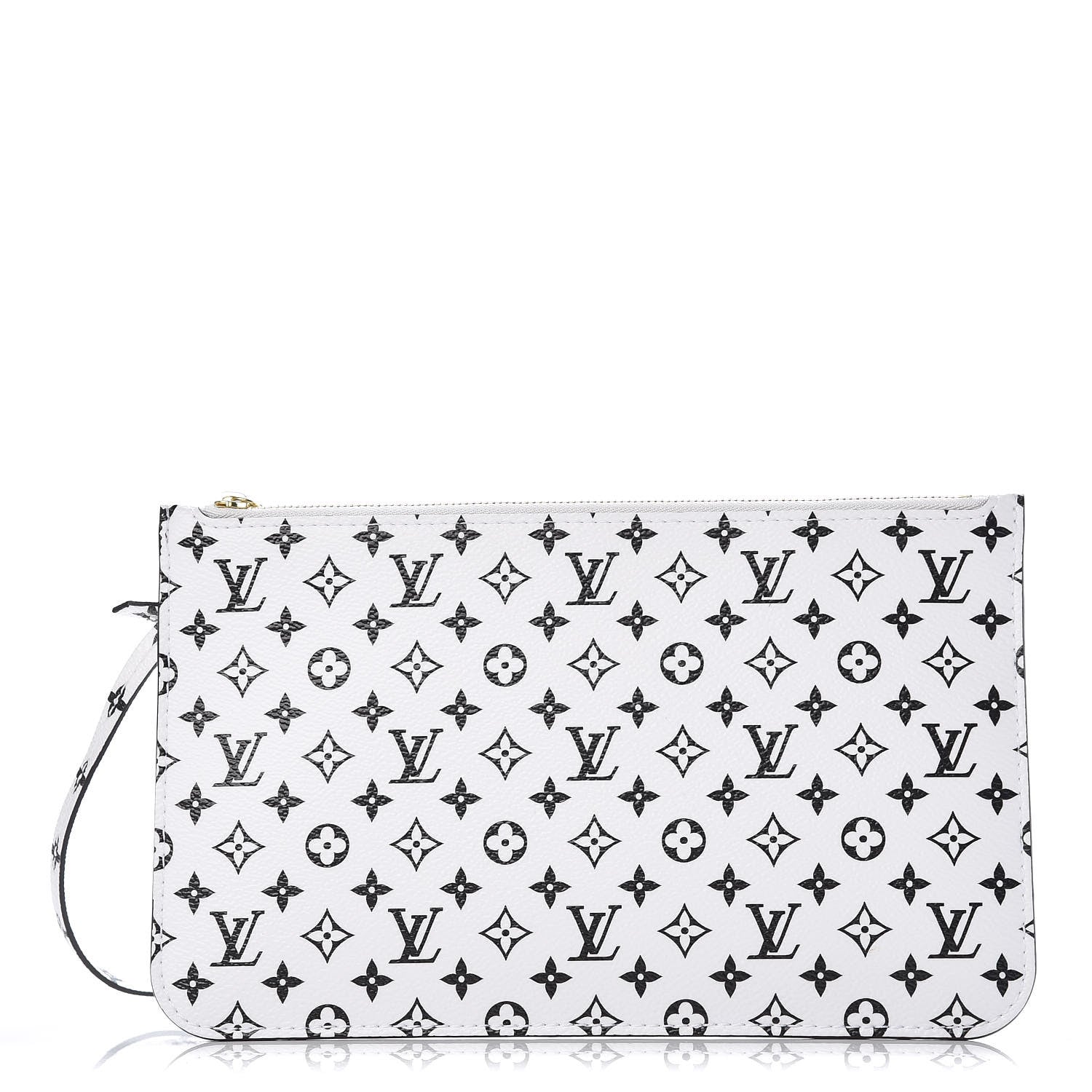 Louis Vuitton Monogram Giant Neverfull MM GM Pochette White 1 of 7