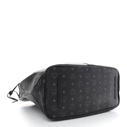 MCM Visetos Large Liz Reversible Shopper Tote Black 7 of 15