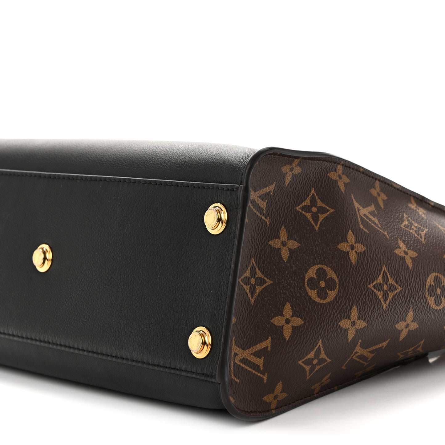 Calfskin Monogram On My Side MM Black