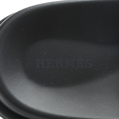 Hermes Calfskin Mens Chypre Sandals 44 Black 6 of 8