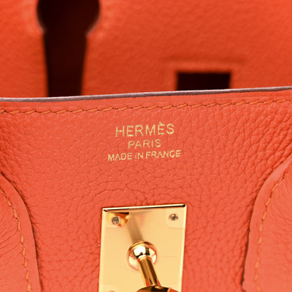 Hermes Togo Birkin 25 Feu 6 of 12