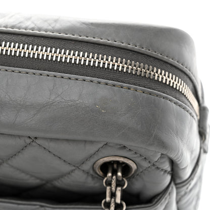 Chanel Aged Calfskin Quilted Medium Reissue Camera Case Grey 11 of 11