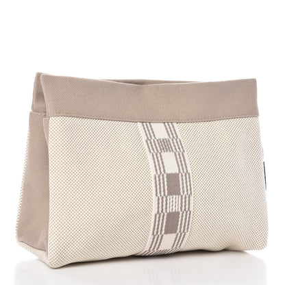 Hermes Toile Trousse De Voyage Jimetou PM Gris Ponce 3 of 7