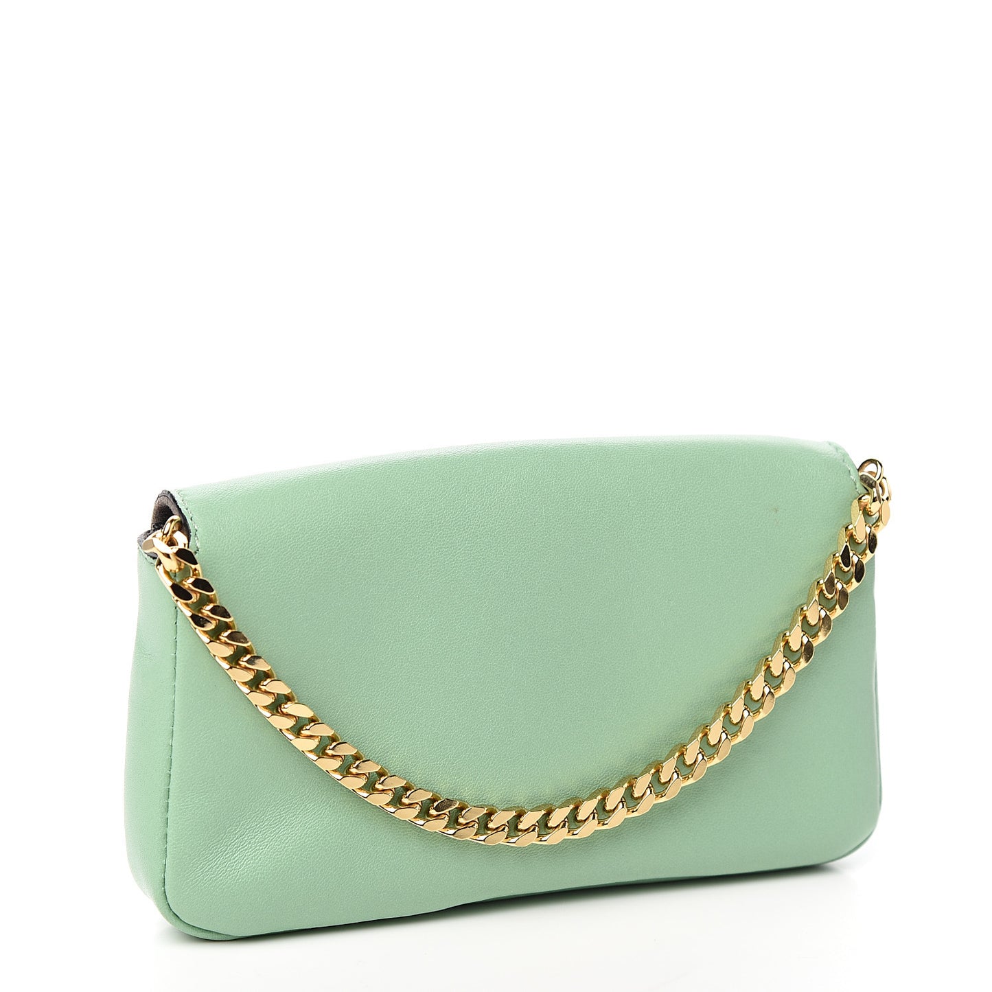 Shiny Nappa Micro Baguette Verde Acqua