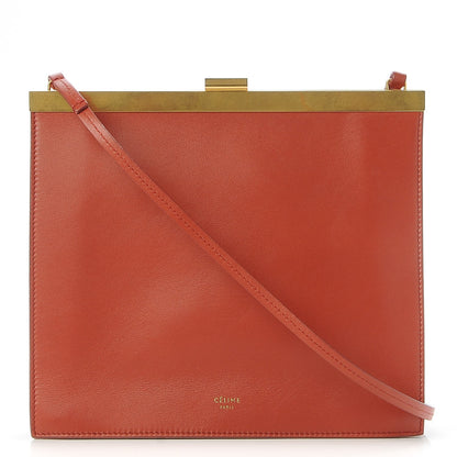Celine Smooth Calfskin Mini Clasp Bag Dark Claycourt 1 of 7