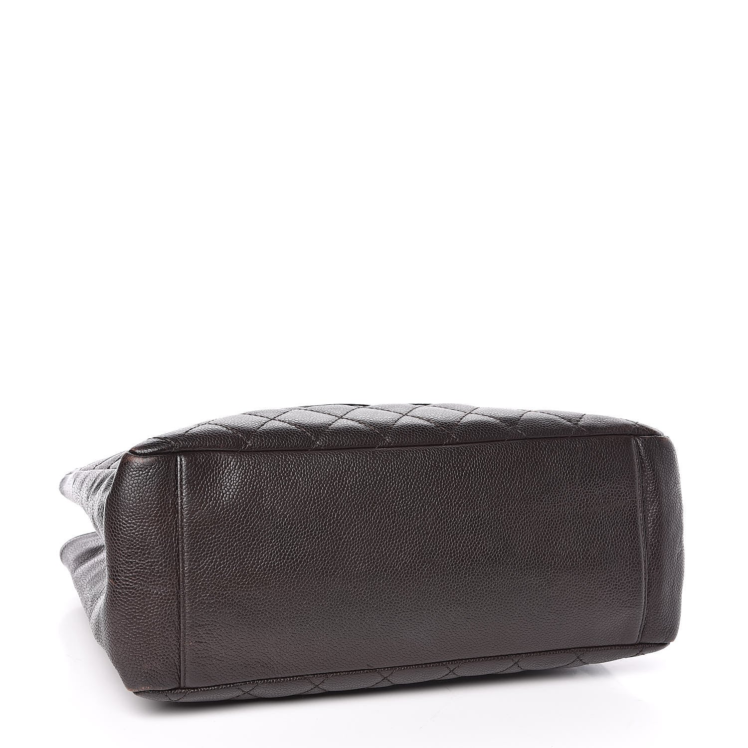 Chanel Caviar Quilted Grand Shopping Tote GST Dark Brown 4 of 19