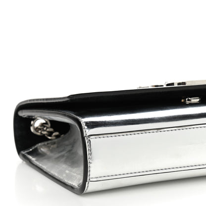 Saint Laurent Vinyl Mirror Small Classic Monogram Kate Satchel Argento 11 of 11