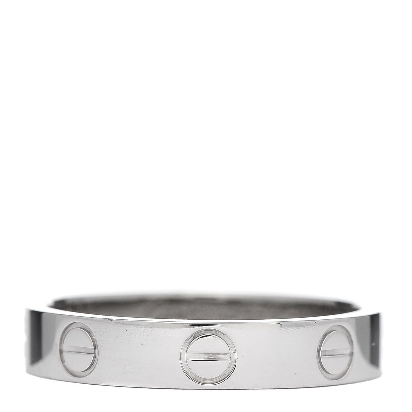 18K White Gold 3.5mm LOVE Wedding Band Ring 52 6