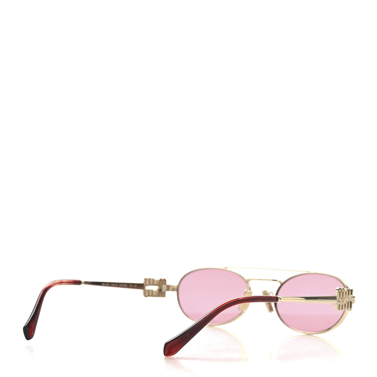 Miu Miu Metal Logo Sunglasses SMU54Z Amaranth 1730561 – FASHIONPHILE