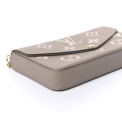 Louis Vuitton Empreinte Monogram Giant Felicie Pochette Tourterelle Creme 5 of 10