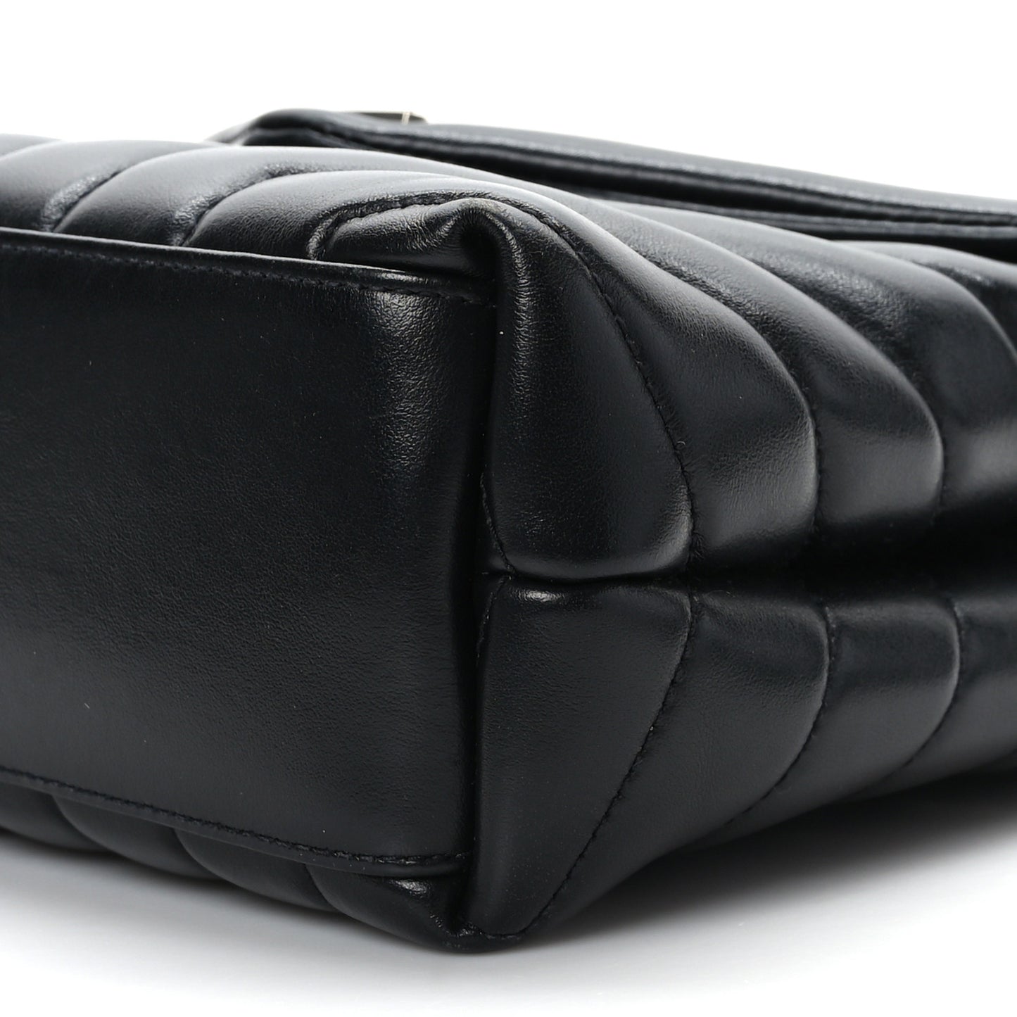 Calfskin Y Quilted Monogram Small Loulou Chain Satchel Earth