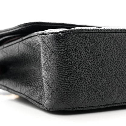 Chanel Caviar Quilted Medium Double Flap Black 8 of 9