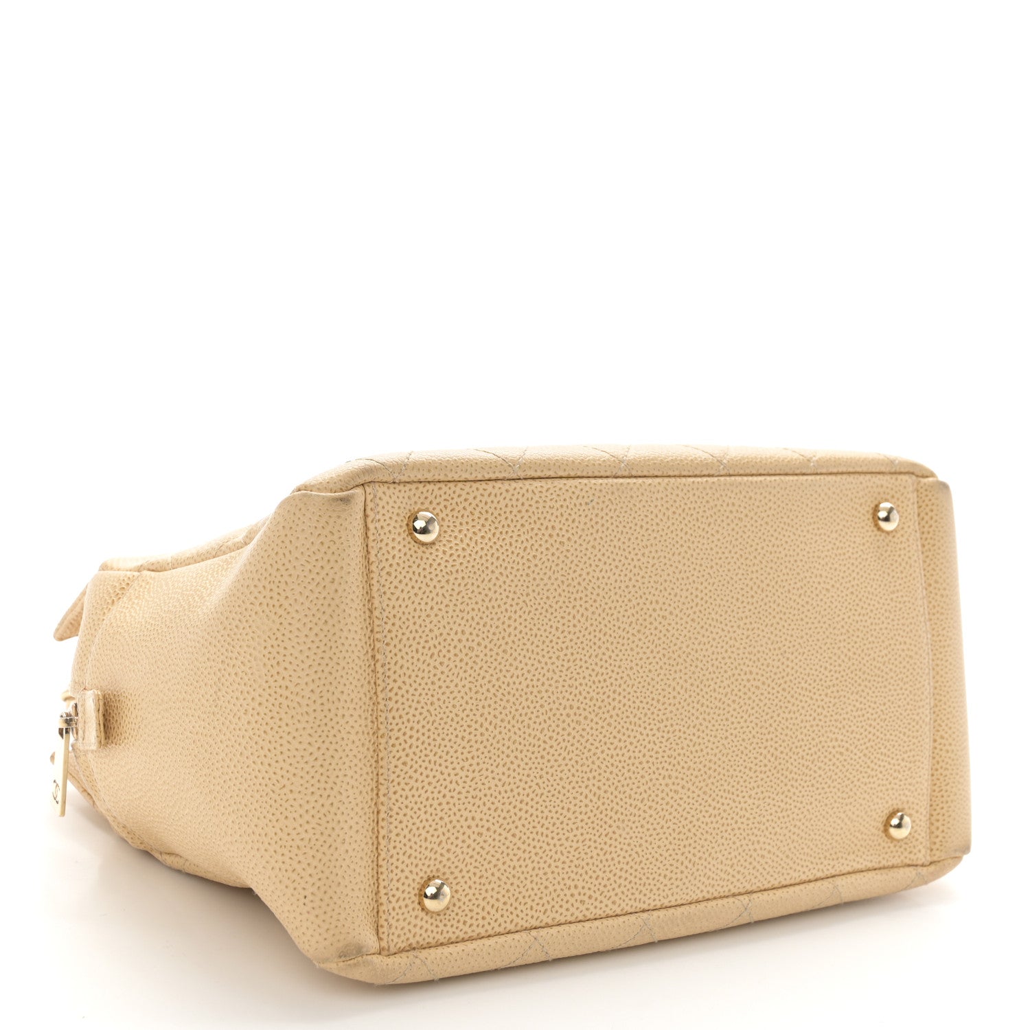 Chanel Caviar Quilted Petit Timeless Tote PTT Beige 4 of 12