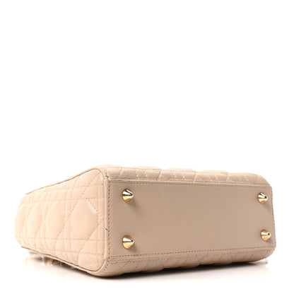 Christian Dior Lambskin Cannage Small My ABCDior Lady Dior Beige 4 of 10