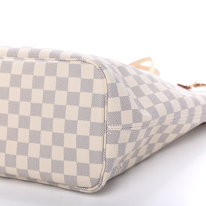 Louis Vuitton Damier Azur Neo Neverfull MM Rose Ballerine 10 of 12